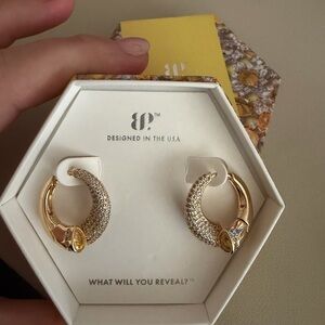 ✨ Bomb party - The Kiss of Spun Fire” Hoop Earrings ✨